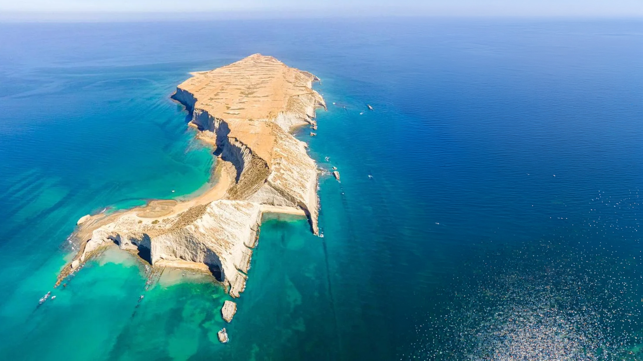 Open water along the Karachi coast